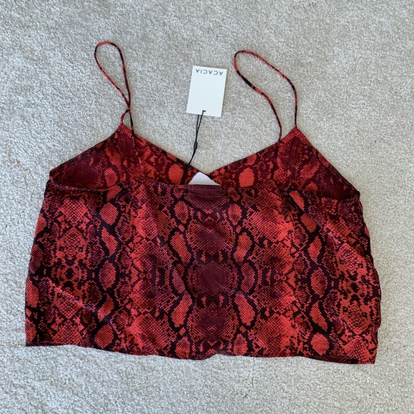 Acacia Liv top in amber python - Picture 2 of 3